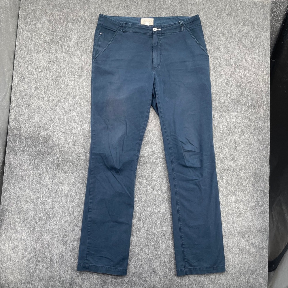 Loomstate Pants Mens 32x30 Chino Blue Straight Leg